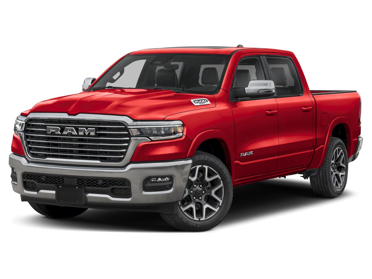 New 2026 Molten Red Pearl-Coat Exterior Paint RAM RAM 1500 LARAMIE CREW CAB 4X4 5