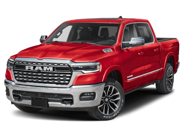 Molten Red Pearl-Coat Exterior Paint 2026 RAM 1500 Pickup Truck Four-Wheel Drive 8-Speed Automatic