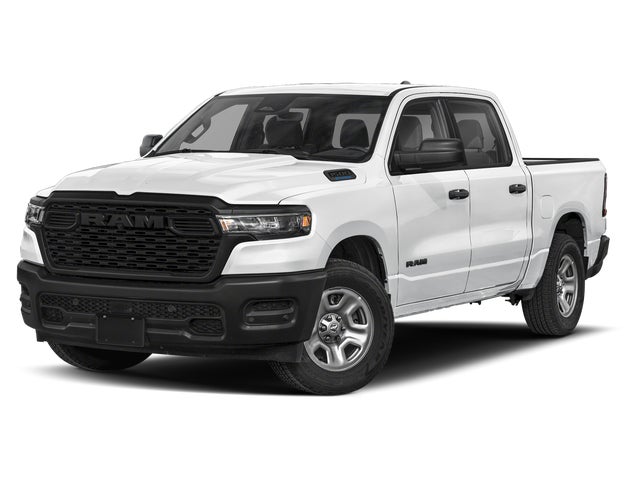 White 2026 RAM 1500 Tradesman Crew Cab 4WD Pickup Truck Four-Wheel Drive 8-Speed Automatic