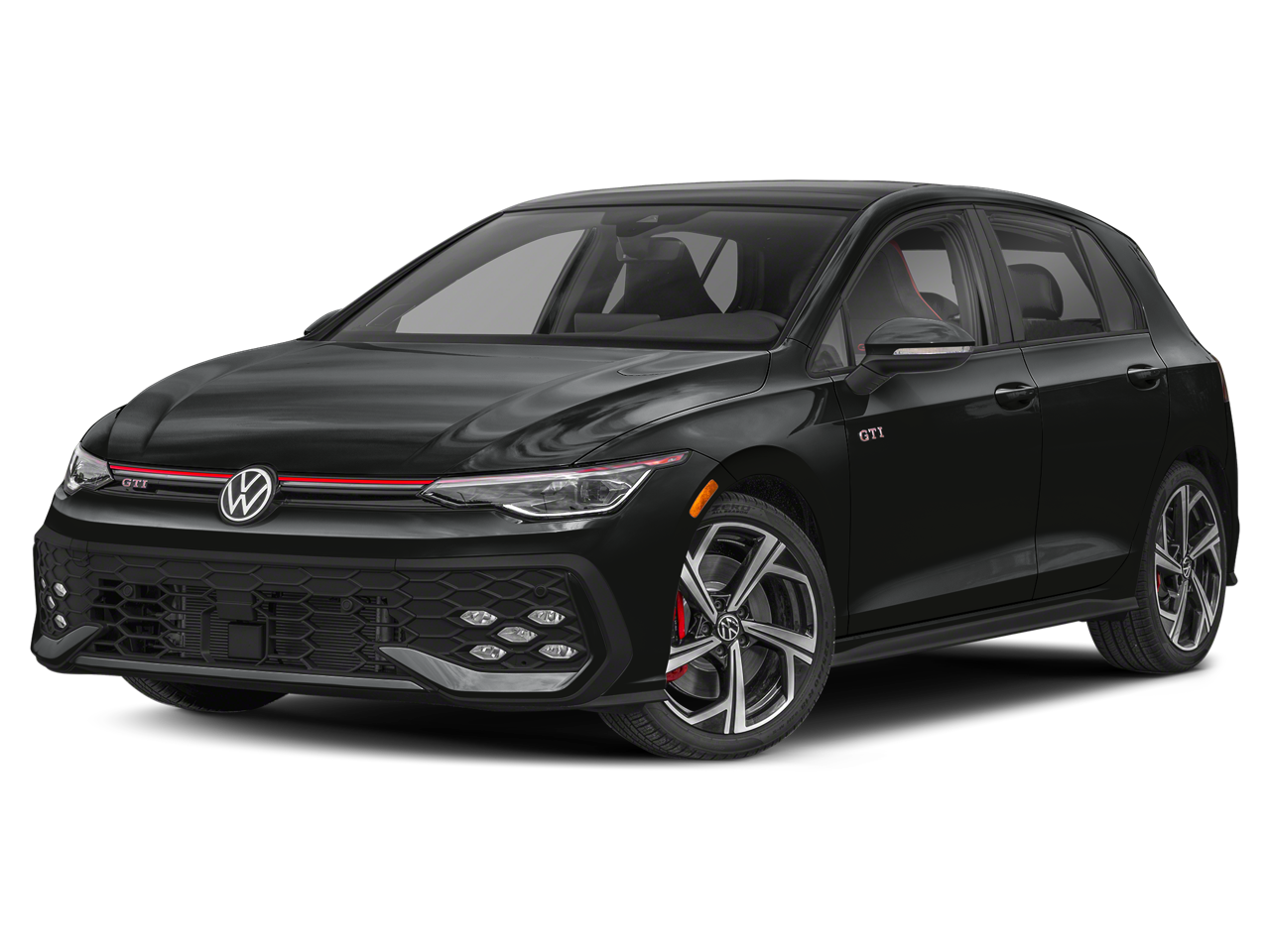Mythos Black Metallic 2026 Volkswagen Golf GTI Hatchback Front-Wheel Drive 7-Speed Dual Clutch