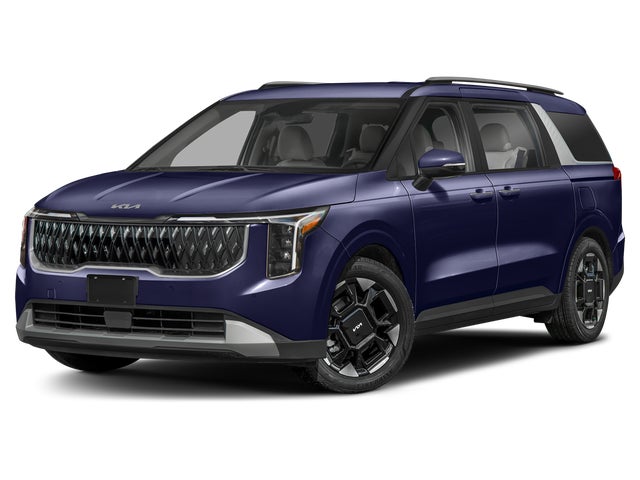 Blue 2027 Kia Carnival Minivan Front-Wheel Drive
