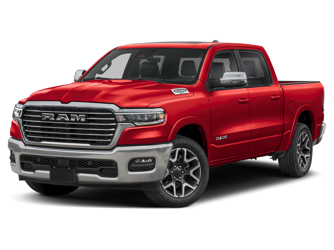 New 2027 Molten Red Pearl-Coat Exterior Paint RAM RAM 1500 LARAMIE CREW CAB 4X4 5