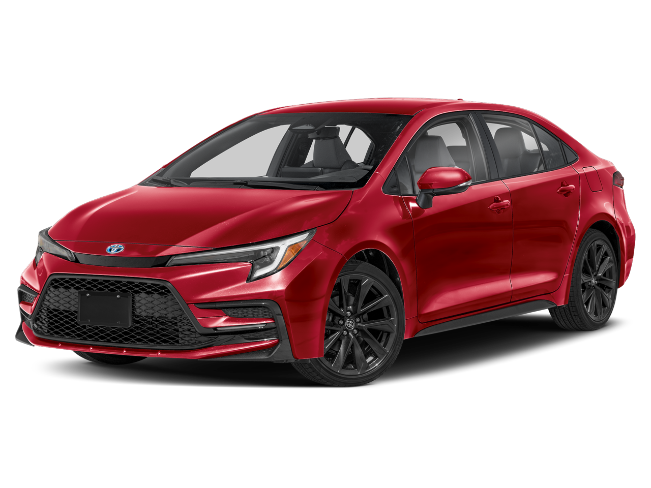 Red (Ruby Flare Pearl) 2027 Toyota Corolla Hybrid Sedan All-Wheel Drive Continuously Variable Transmission