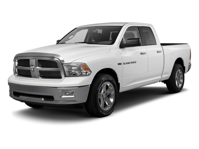 Bright White Clearcoat/Mineral Gray Metallic Cc 2010 Dodge RAM 1500 Pickup Truck Four-Wheel Drive 5-Speed Automatic