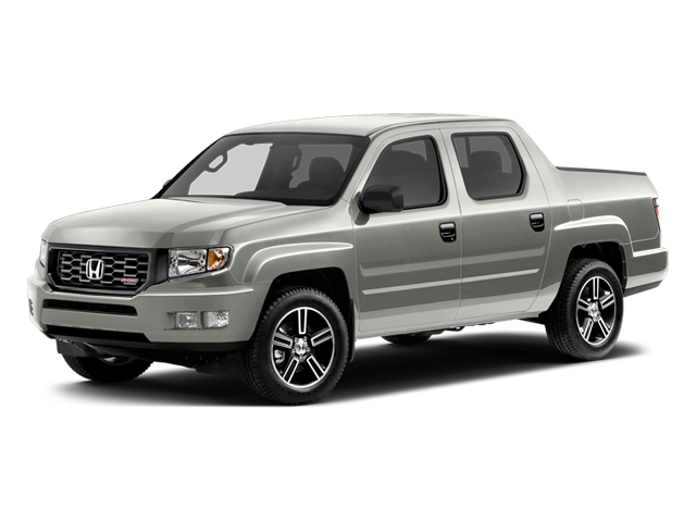White 2014 Honda Ridgeline Pickup Truck Four-Wheel Drive Automatic