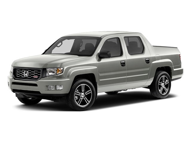 White 2014 Honda Ridgeline Pickup Truck Four-Wheel Drive Automatic