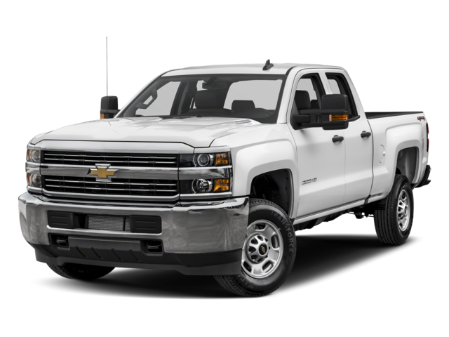 Summit White 2017 Chevrolet Silverado 2500HD Work Truck Double Cab 4WD Pickup Truck Four-Wheel Drive Automatic