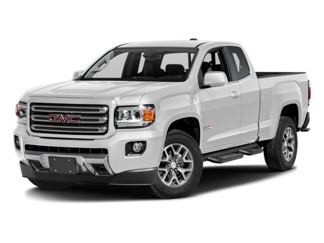Dark Slate Metallic 2017 GMC Canyon SLE Ext. Cab LB 4WD Pickup Truck Four-Wheel Drive Automatic