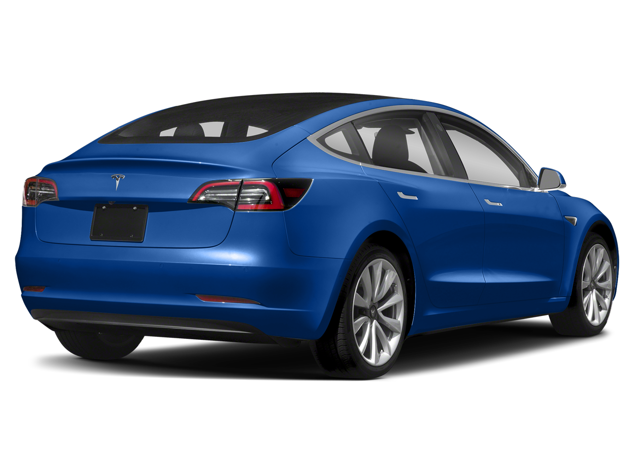 Deep Blue Metallic 2018 Tesla Model 3 Long Range RWD Sedan Rear-Wheel Drive 1-Speed Automatic