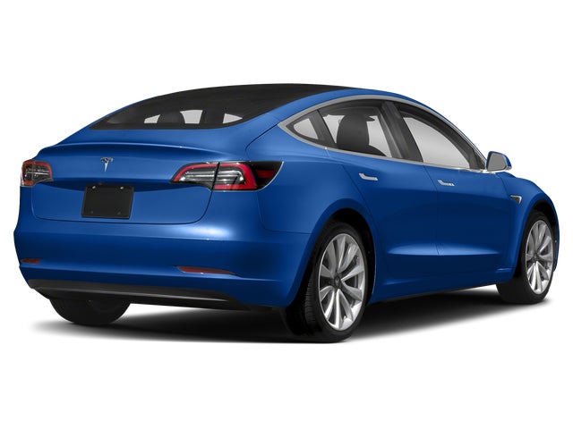 Deep Blue Metallic 2018 Tesla Model 3 Long Range RWD Sedan Rear-Wheel Drive 1-Speed Automatic