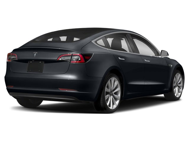 Deep Blue Metallic 2018 Tesla Model 3 Sedan Rear-Wheel Drive 1-Speed Automatic