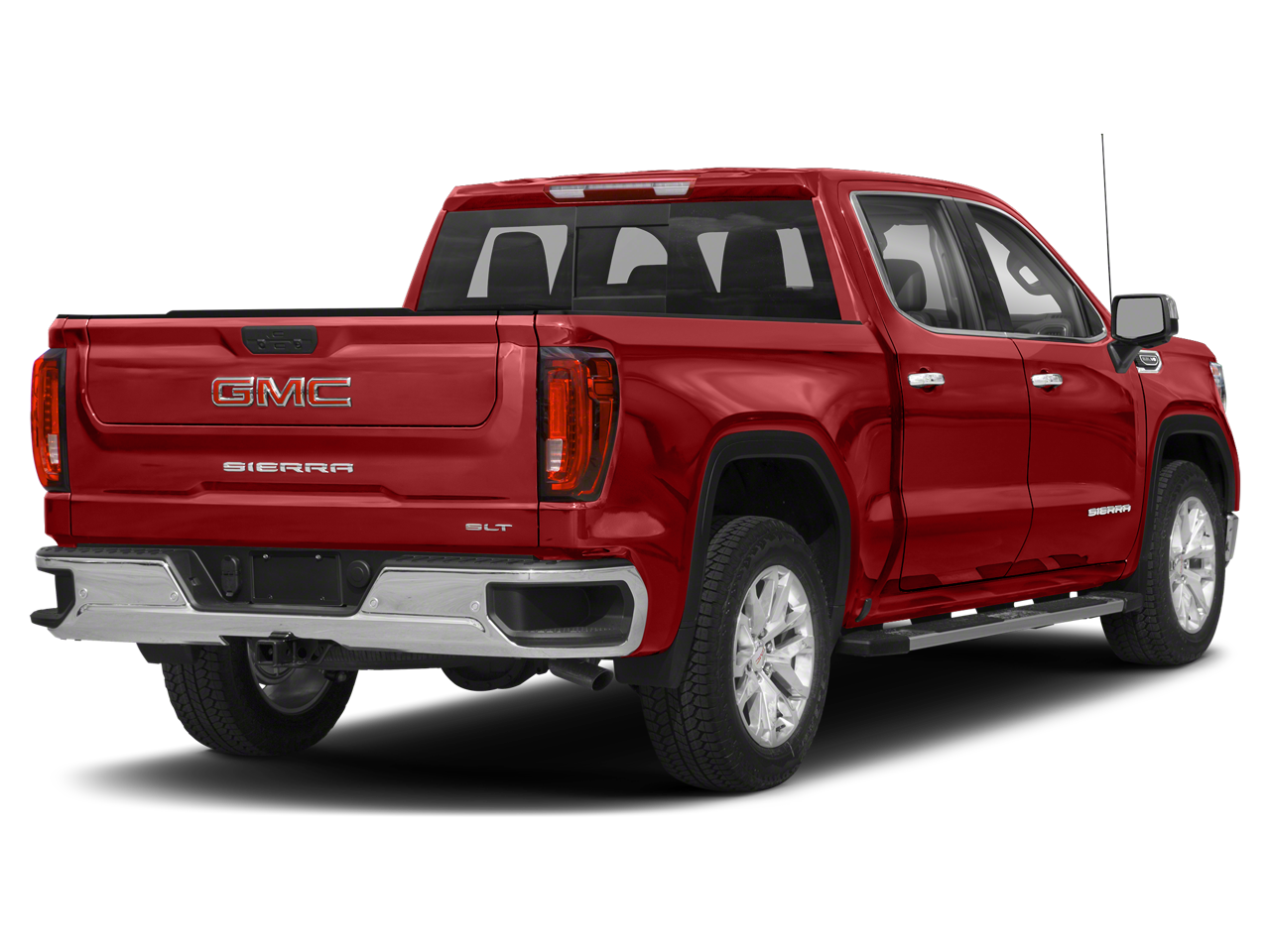 Used 2021 Cayenne Red Tintcoat GMC 4WD Crew Cab Short Box SLT image 23