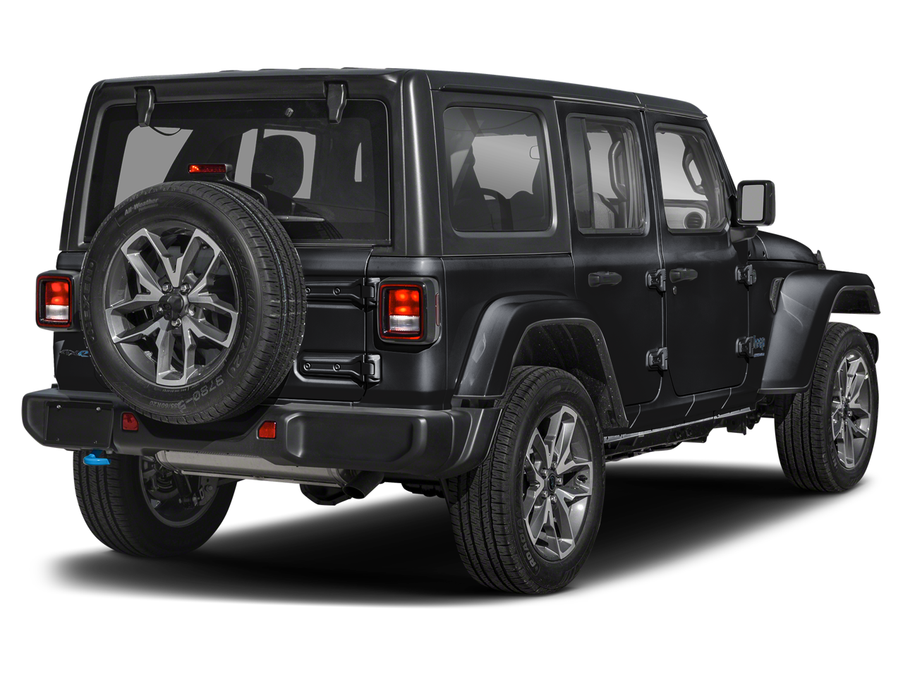 Black Clearcoat 2024 Jeep Wrangler 4xe SUV / Crossover Four-Wheel Drive 8-Speed Automatic