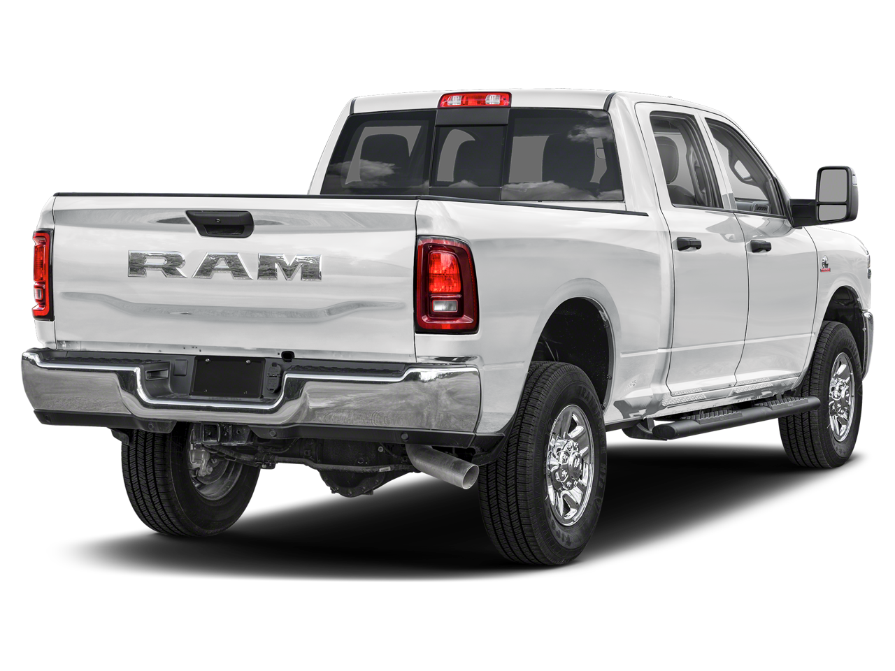 Used 2025 Bright White Clearcoat RAM Laramie Crew Cab 4x4 8