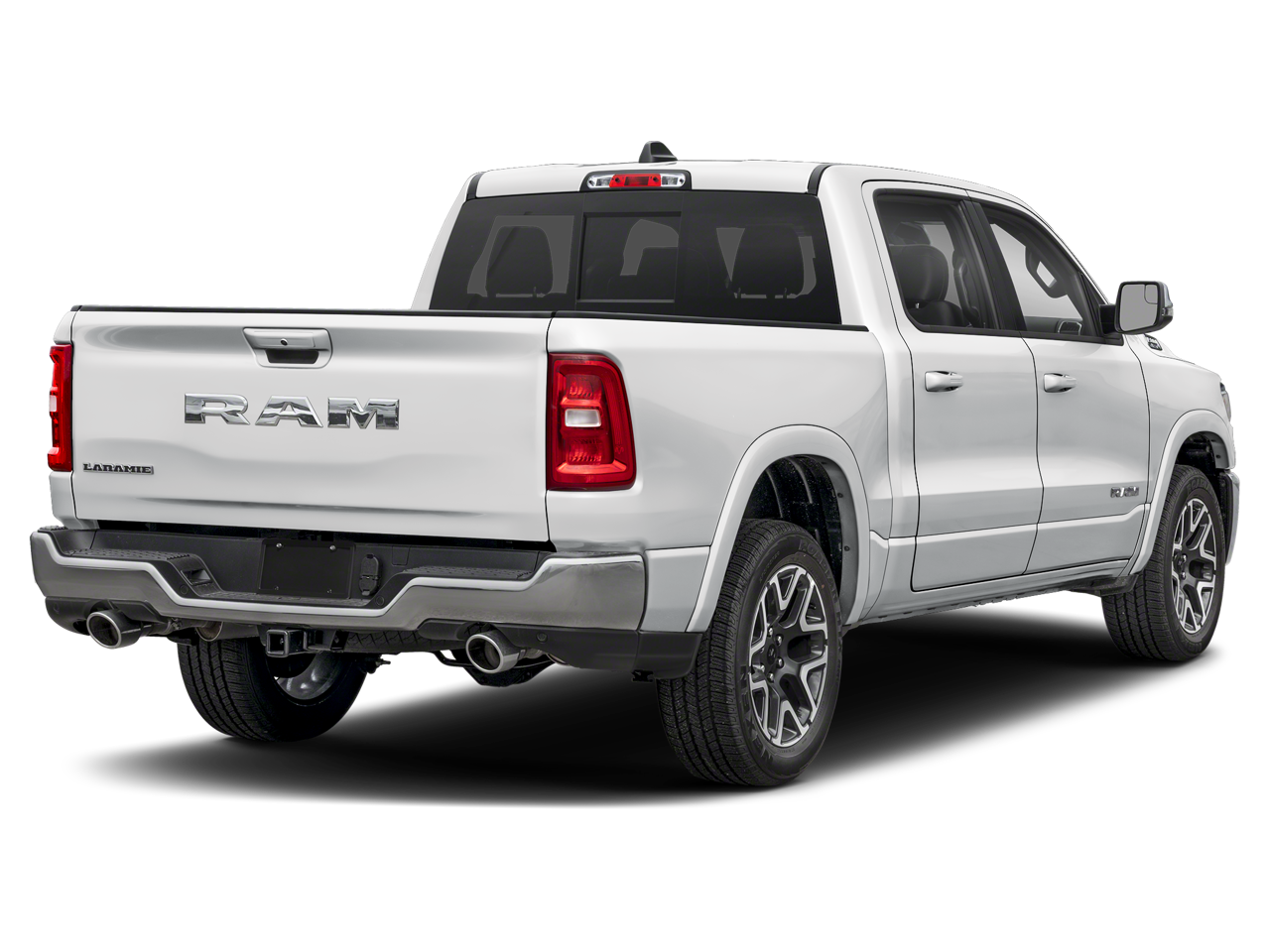 New 2026 Bright White Clear-Coat Exterior Paint RAM RAM 1500 LARAMIE CREW CAB 4X4 5