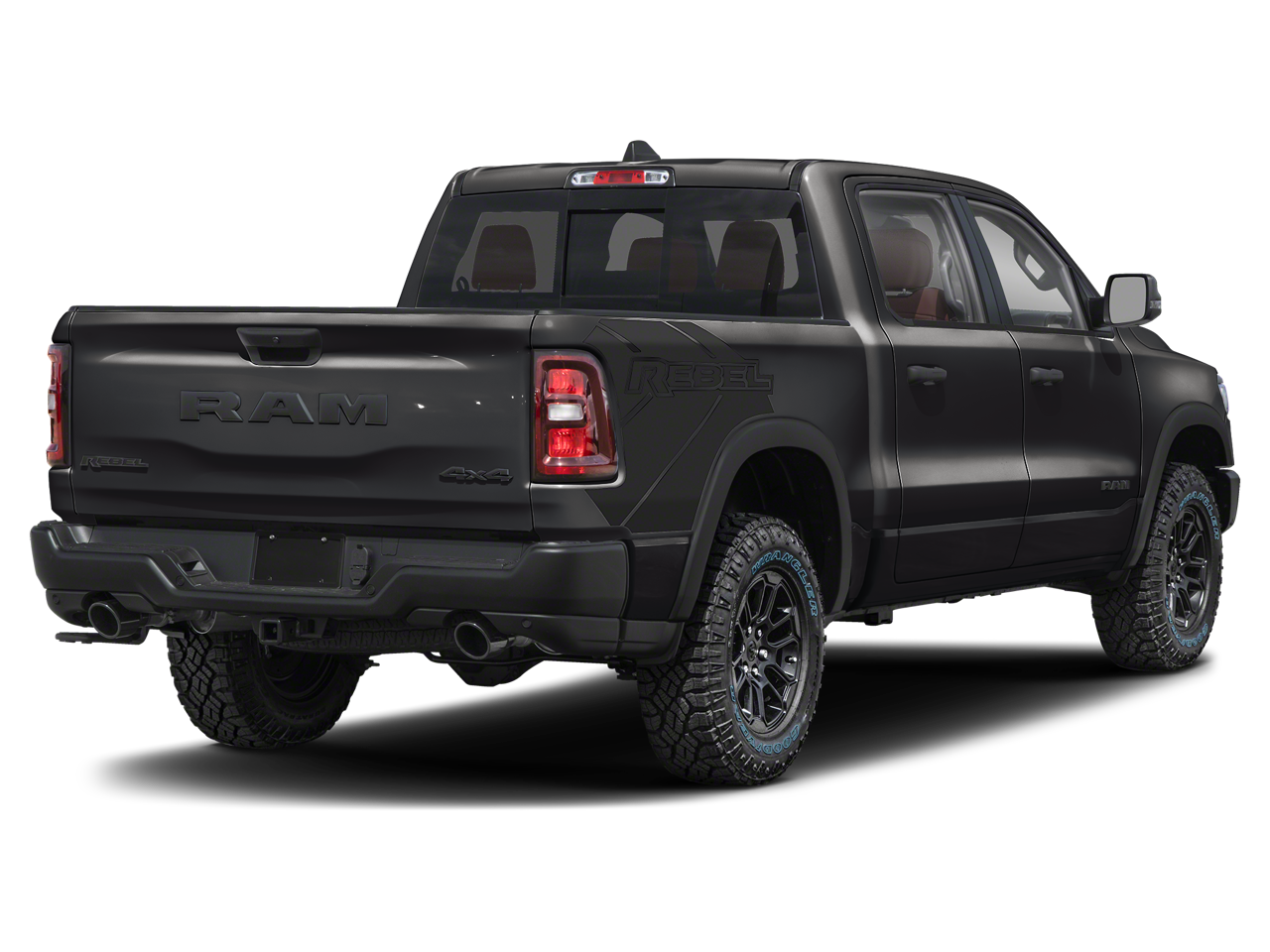 New 2027 Diamond Black Crystal Pearl-Coat Exterior Paint RAM RAM 1500 REBEL CREW CAB 4X4 5