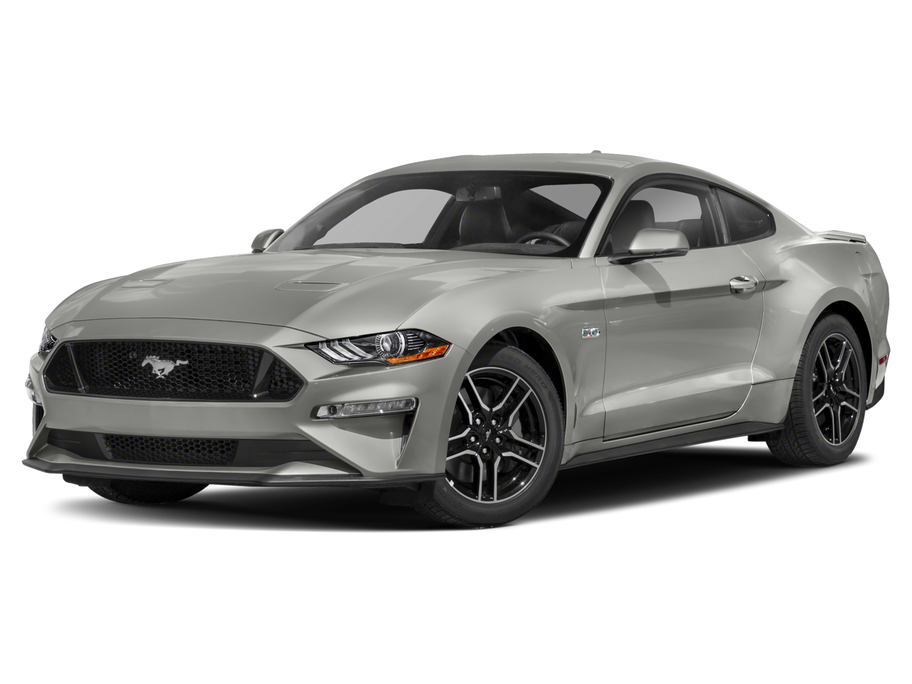 Orange 2020 Ford Mustang Coupe Rear-Wheel Drive 6-Speed Manual