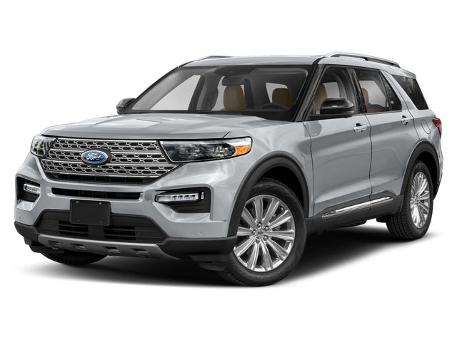 Star White Tri-Coat 2020 Ford Explorer SUV / Crossover All-Wheel Drive Automatic