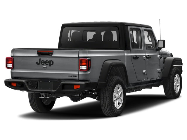 Billet Silver Metallic Clear Coat 2020 Jeep Gladiator Sport Crew Cab 4WD Pickup Truck Four-Wheel Drive 6-Speed Manual