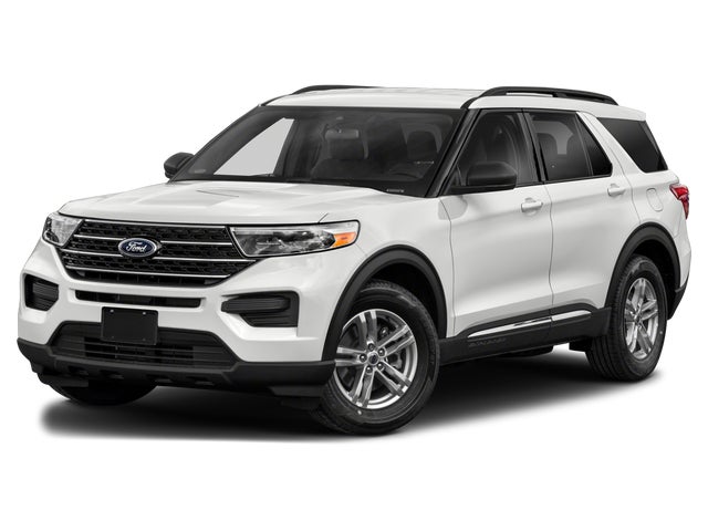 Iconic Silver 2021 Ford Explorer XLT AWD SUV / Crossover All-Wheel Drive Automatic