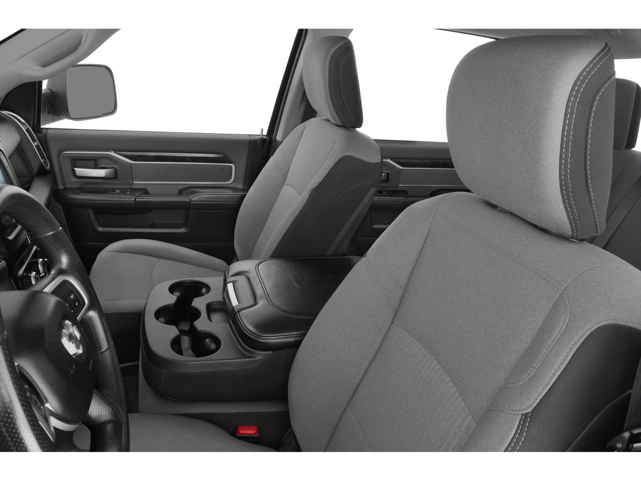 Used 2021 Bright White Clearcoat RAM Big Horn Crew Cab 4x4 6