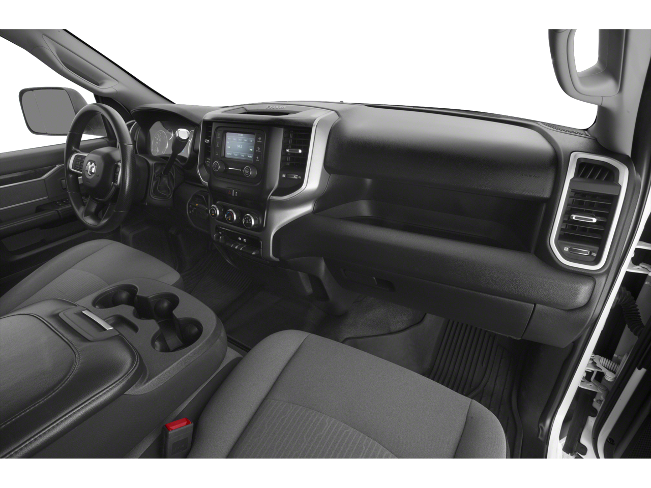 Used 2021 Bright White Clearcoat RAM Big Horn Crew Cab 4x4 6