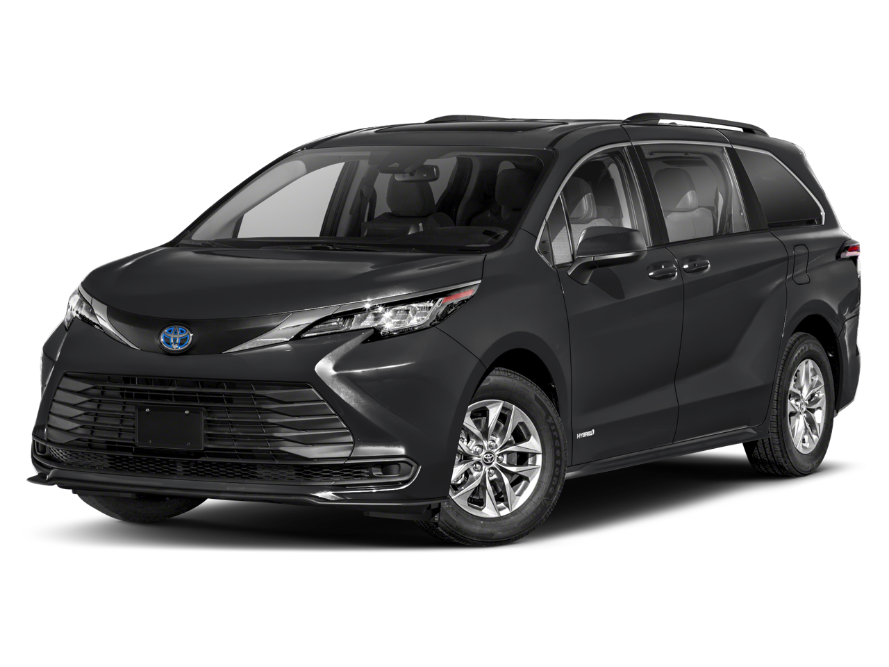 Super White 2021 Toyota Sienna Minivan Front-Wheel Drive Continuously Variable Transmission