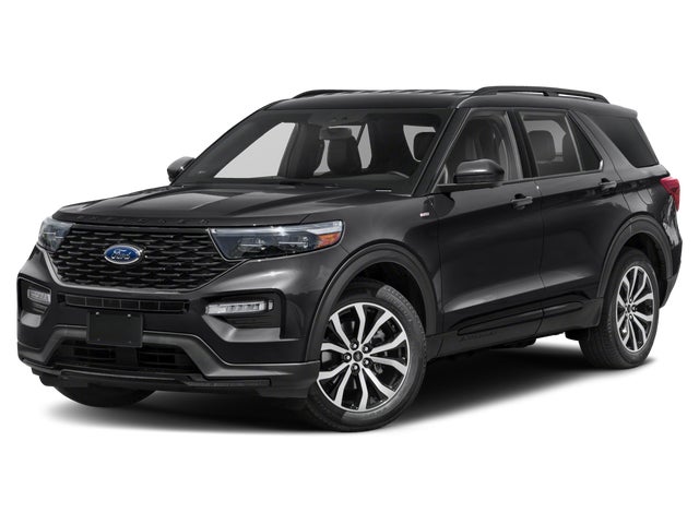 White Metallic 2022 Ford Explorer SUV / Crossover Rear-Wheel Drive Automatic