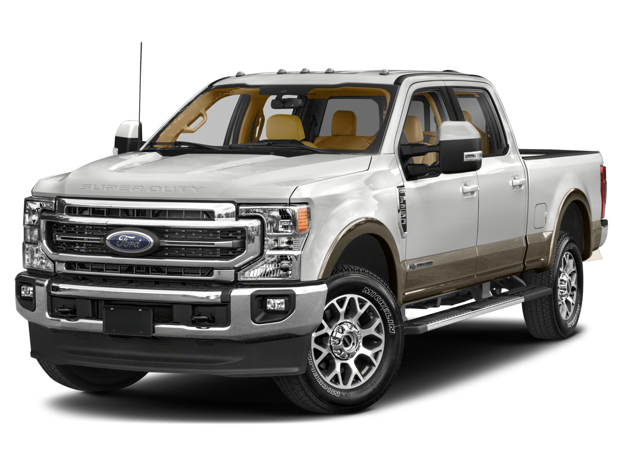 Silver Metallic 2022 Ford F-350 Super Duty Pickup Truck Four-Wheel Drive Automatic