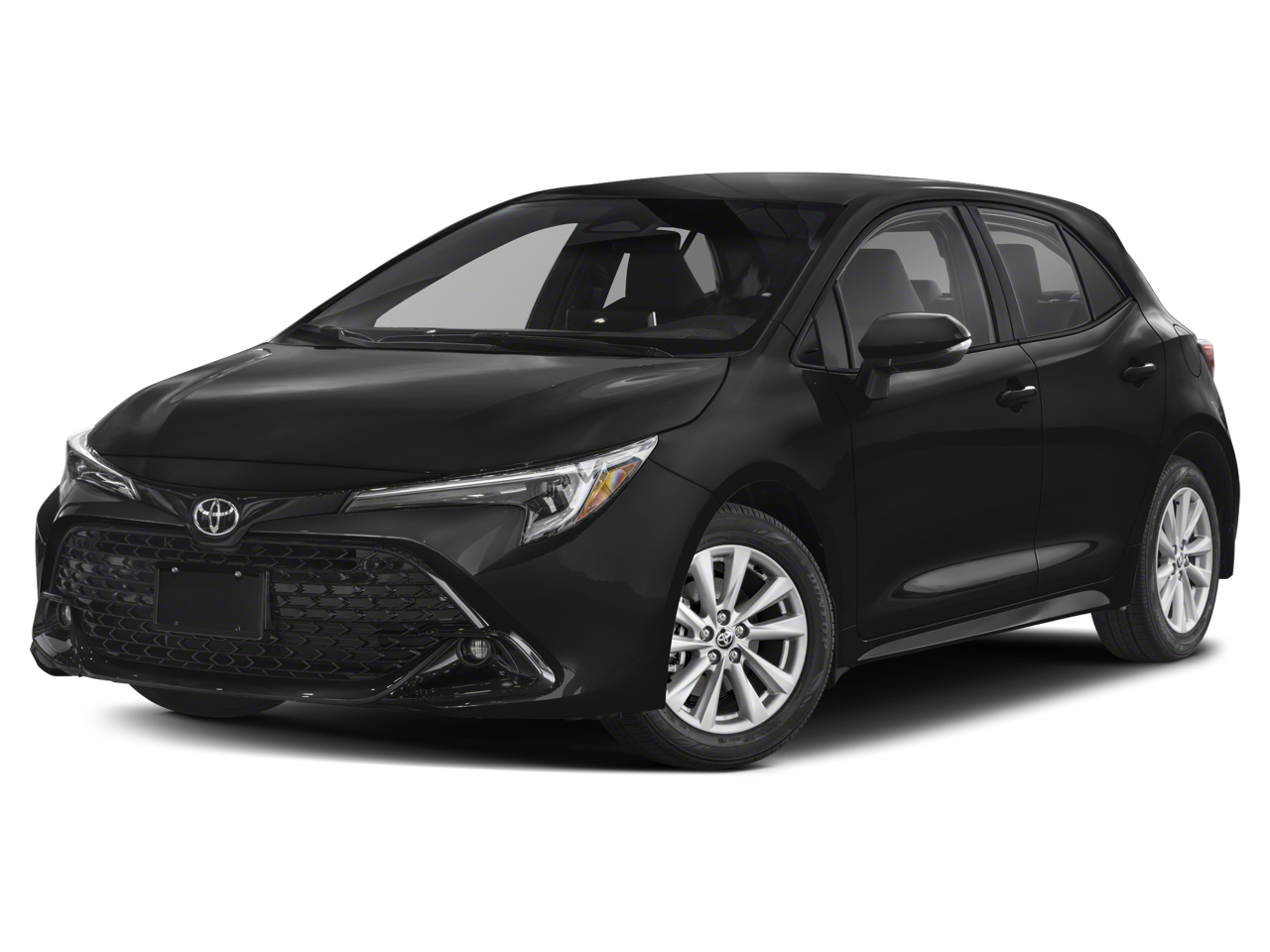 Midnight Black Metallic 2024 Toyota Corolla Hatchback Hatchback Front-Wheel Drive Continuously Variable Transmission