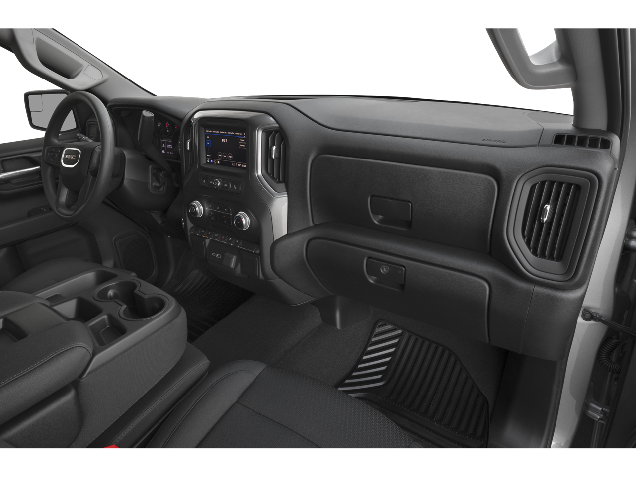 Used 2025 Onyx Black GMC 4WD Double Cab Standard Box Elevation with 3SB image 34