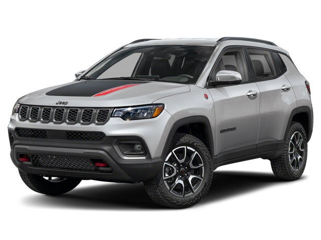 White 2025 Jeep Compass Trailhawk 4WD SUV / Crossover Four-Wheel Drive 8-Speed Automatic