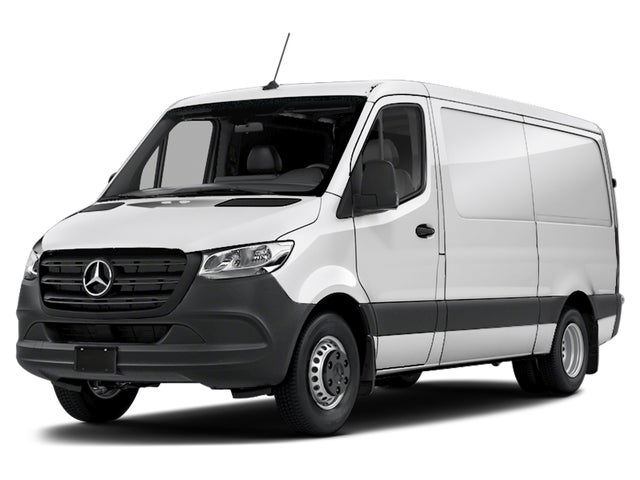 Silver Gray 2025 Mercedes-Benz Sprinter Cargo 3500XD 144 Standard Roof AWD Van All-Wheel Drive 9-Speed Automatic