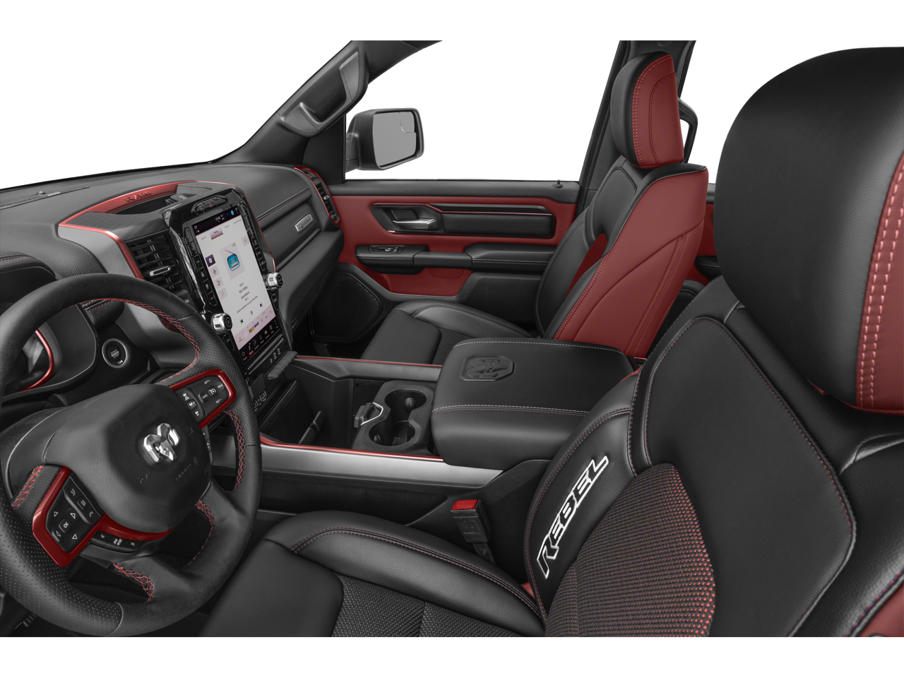 New 2027 Diamond Black Crystal Pearl-Coat Exterior Paint RAM RAM 1500 REBEL CREW CAB 4X4 5
