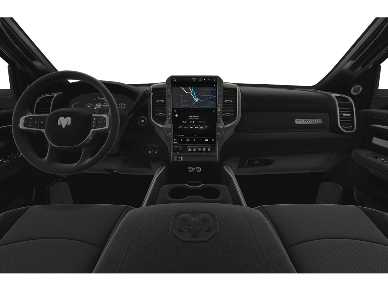 New 2027 Diamond Black Crystal Pearlcoat RAM Laramie image 3