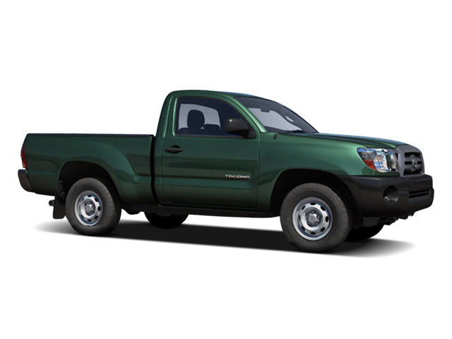 White 2009 Toyota Tacoma Pickup Truck 4X2 5-Speed Manual Overdrive