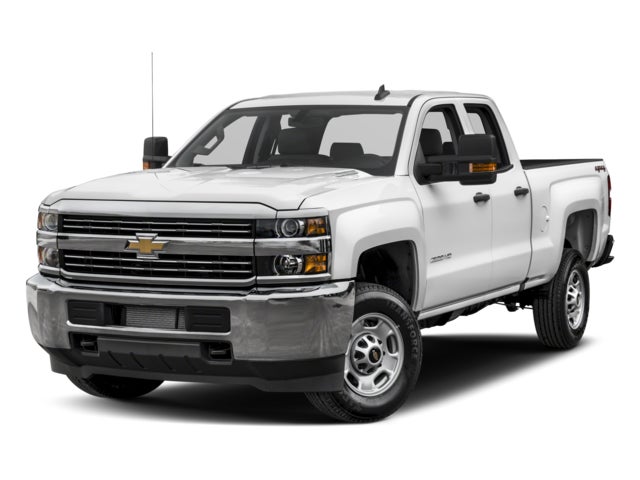 Summit White 2017 Chevrolet Silverado 2500HD Work Truck Double Cab 4WD Pickup Truck Four-Wheel Drive Automatic