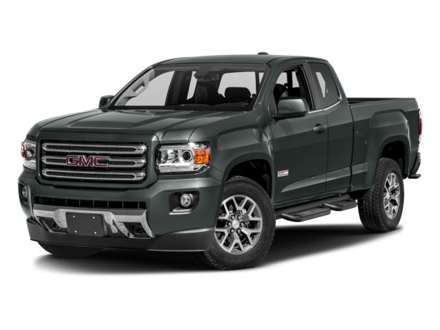 Dark Slate Metallic 2017 GMC Canyon SLE Ext. Cab LB 4WD Pickup Truck Four-Wheel Drive Automatic