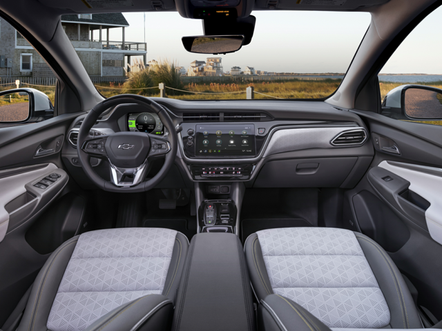 interior view of the 2023 Chevy Bolt EUV