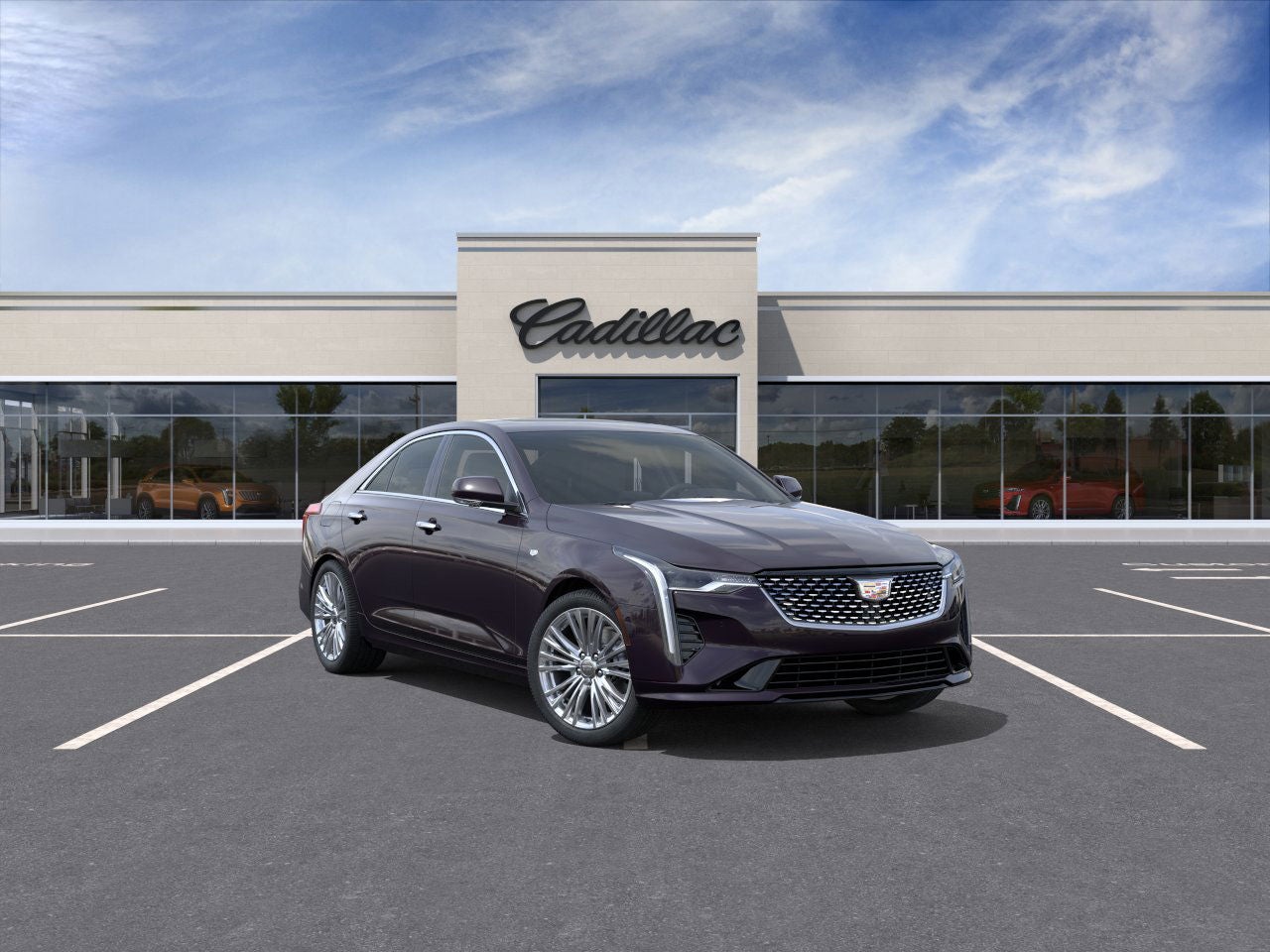 Midnight Sky Metallic 2026 Cadillac CT4 Premium Luxury AWD Sedan All-Wheel Drive Automatic