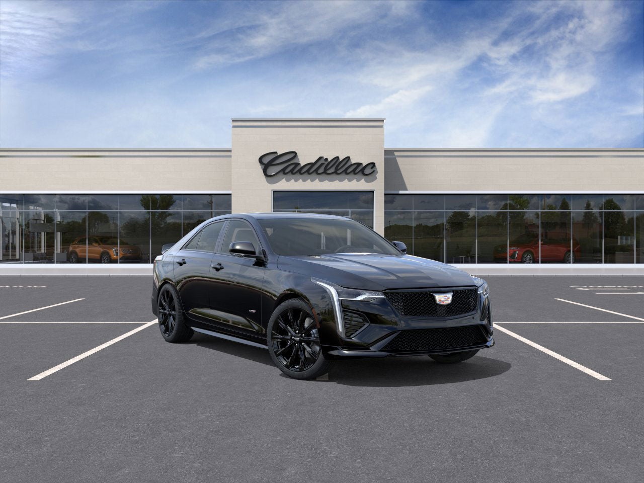 Black Raven 2026 Cadillac CT4 V-Series AWD Sedan All-Wheel Drive Automatic