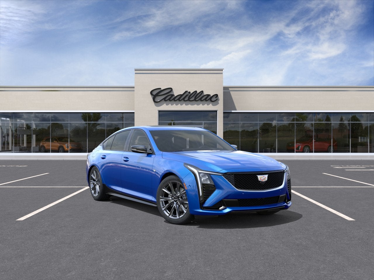 Coastal Blue Metallic 2026 Cadillac CT5 Sport AWD Sedan All-Wheel Drive Automatic