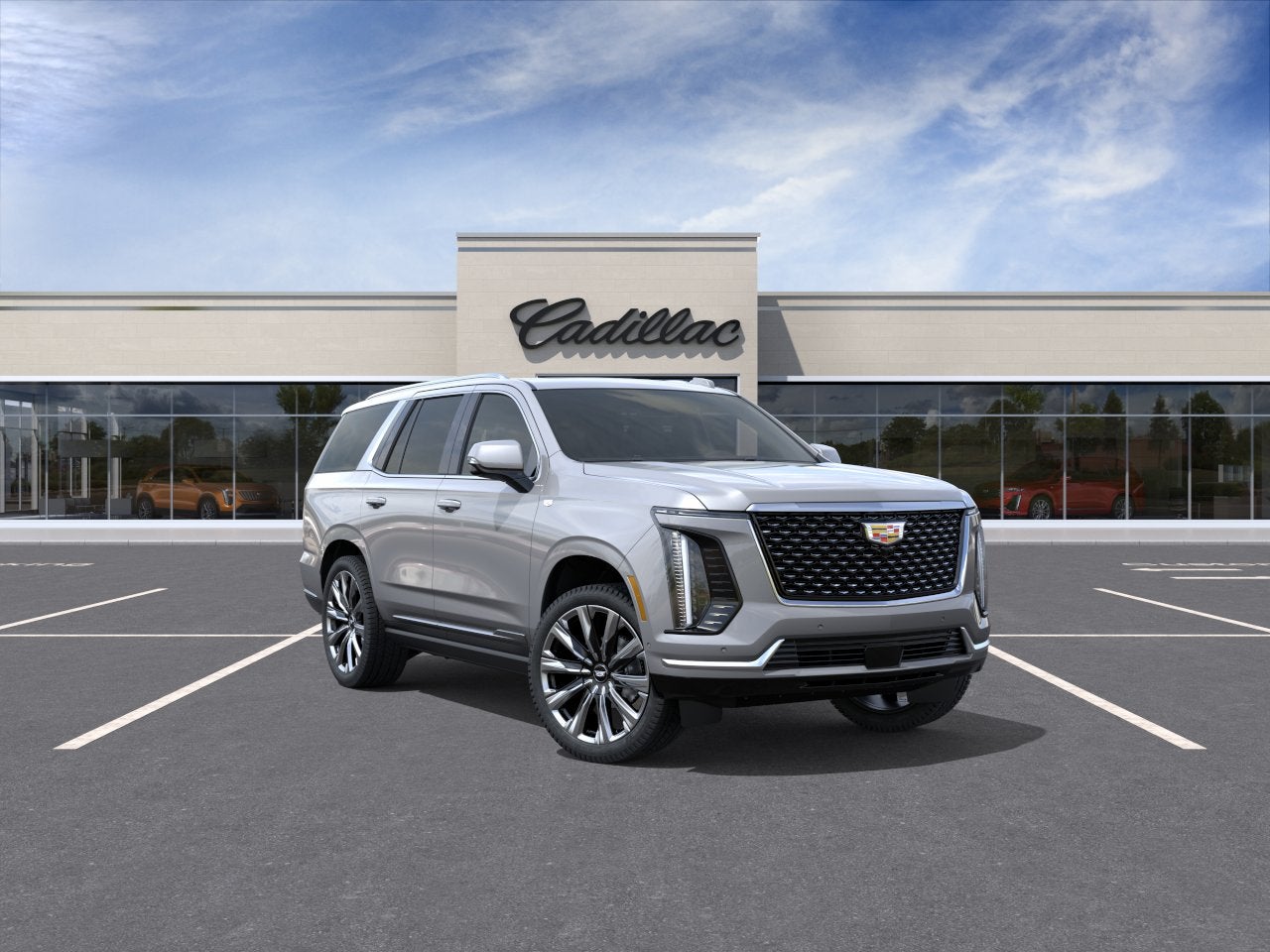 Argent Silver Metallic 2027 Cadillac Escalade SUV / Crossover Four-Wheel Drive Automatic