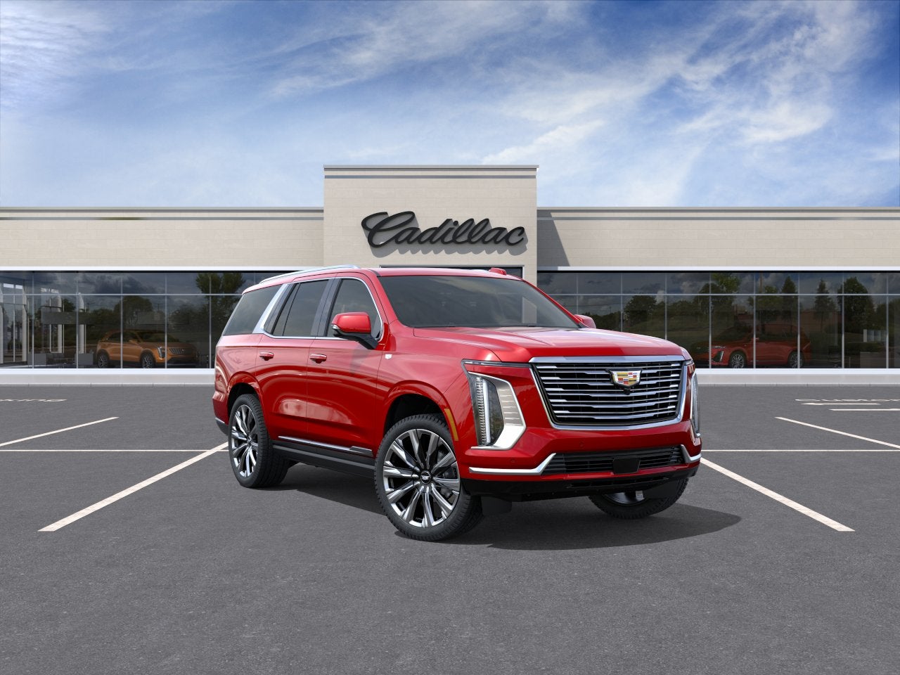 Radiant Red Tintcoat 2027 Cadillac Escalade SUV / Crossover Four-Wheel Drive Automatic