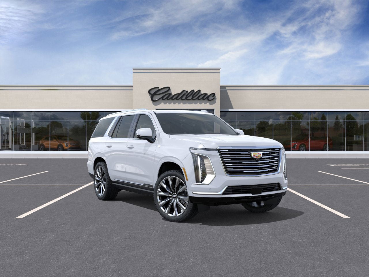 Vibrant White Tricoat (Image Coming Soon) 2026 Cadillac Escalade Platinum Luxury 4WD SUV / Crossover Four-Wheel Drive Automatic
