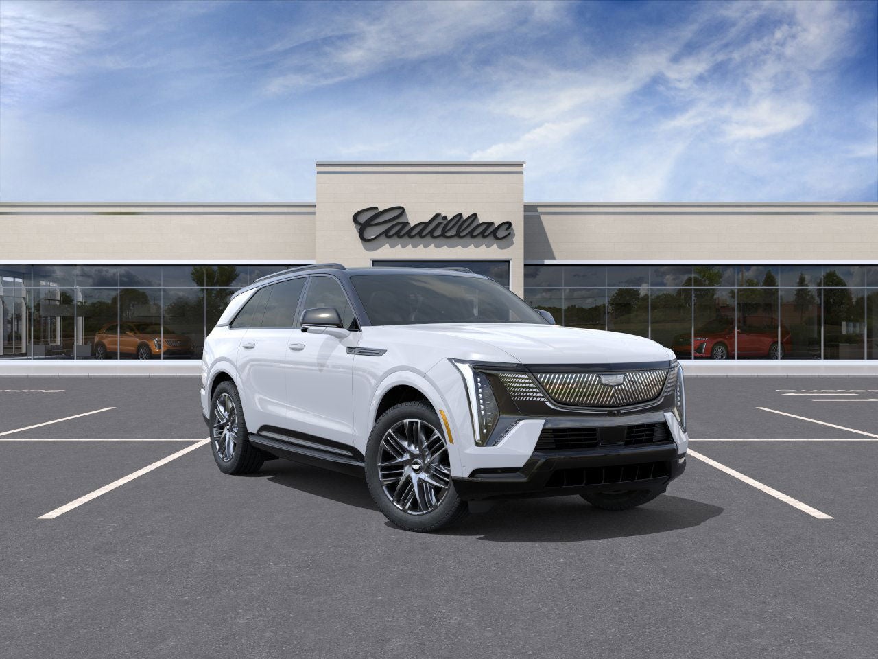 Vibrant White Tricoat 2026 Cadillac Escalade IQ SUV / Crossover All-Wheel Drive Automatic