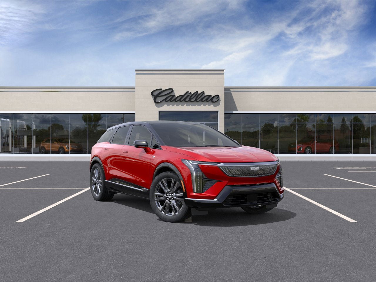 Radiant Red Tintcoat 2025 Cadillac OPTIQ Sport 2 AWD SUV / Crossover All-Wheel Drive Automatic
