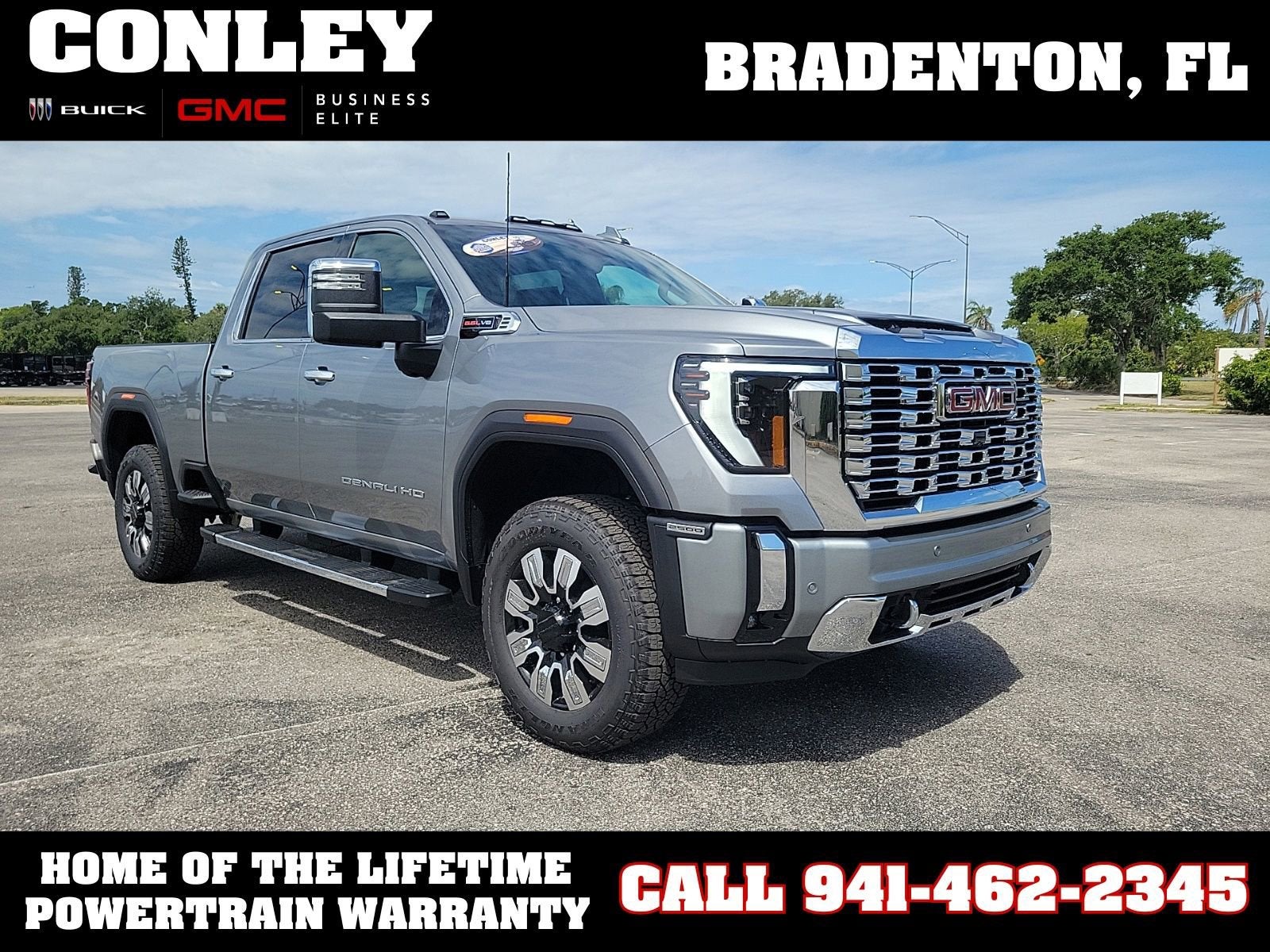 Sterling Metallic 2026 GMC Sierra 2500HD Denali Crew Cab 4WD Pickup Truck Four-Wheel Drive Automatic