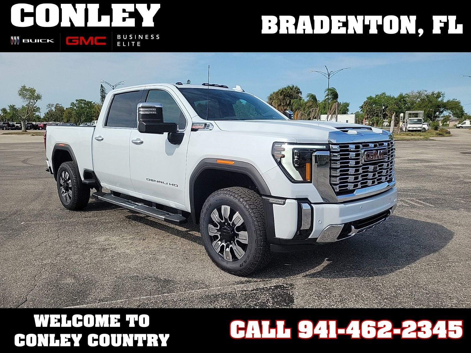 Glacier White Tricoat 2026 GMC Sierra 2500HD Pickup Truck Four-Wheel Drive Automatic
