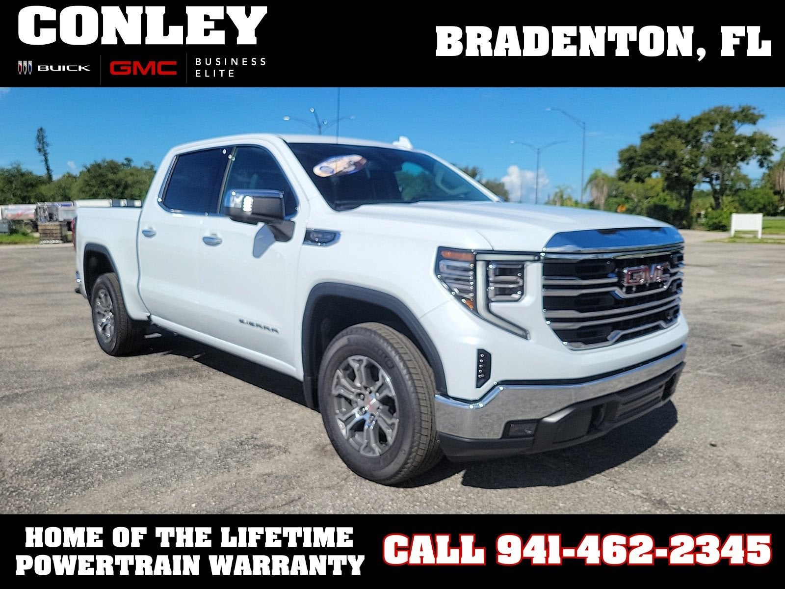 Glacier White Tricoat 2026 GMC Sierra 1500 Pickup Truck 4X2 Automatic